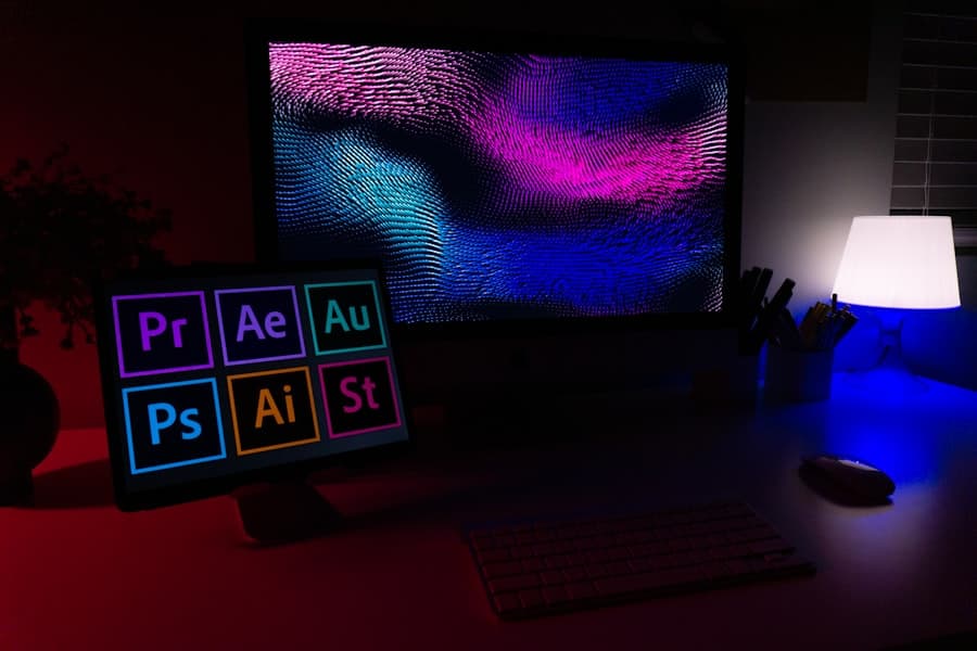 Graphic designer creating brand visuals and logo concepts on a digital tablet